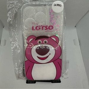 iPhone 14pro Glitter Lotso Bear Case